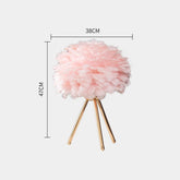 Feather Beside Table Lamp for Bedroom | Yedwo Design